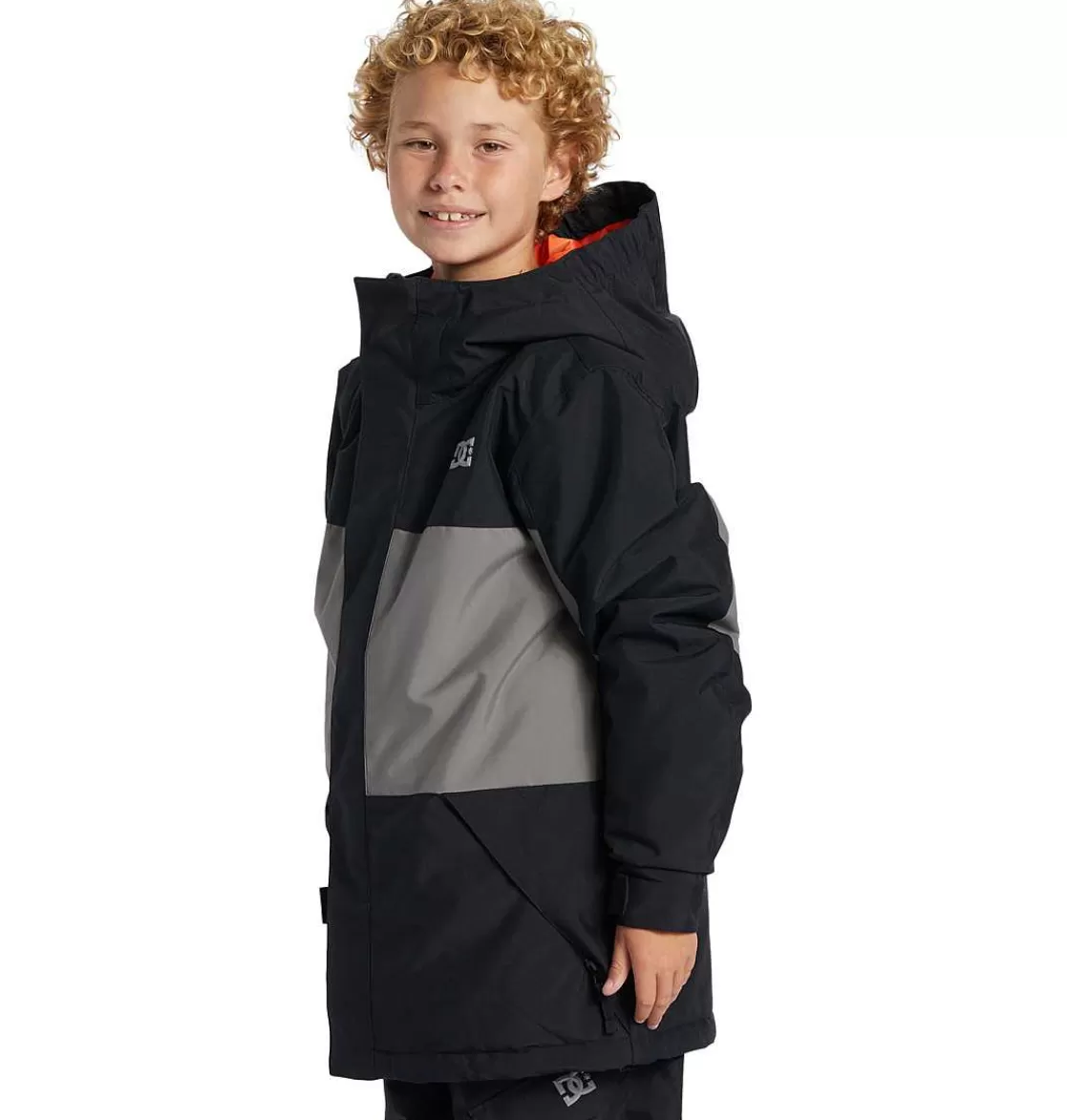 DC Shoes Boy'S Defy Technical Snow Jacket Pewter-Kids Snow