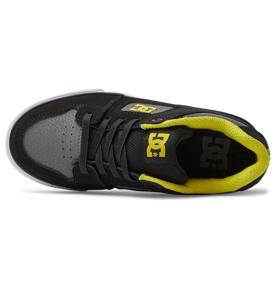 DC Shoes Boy'S Kids' Pure Elastic Lace Shoes Black/Lime Green-Kids Sneakers