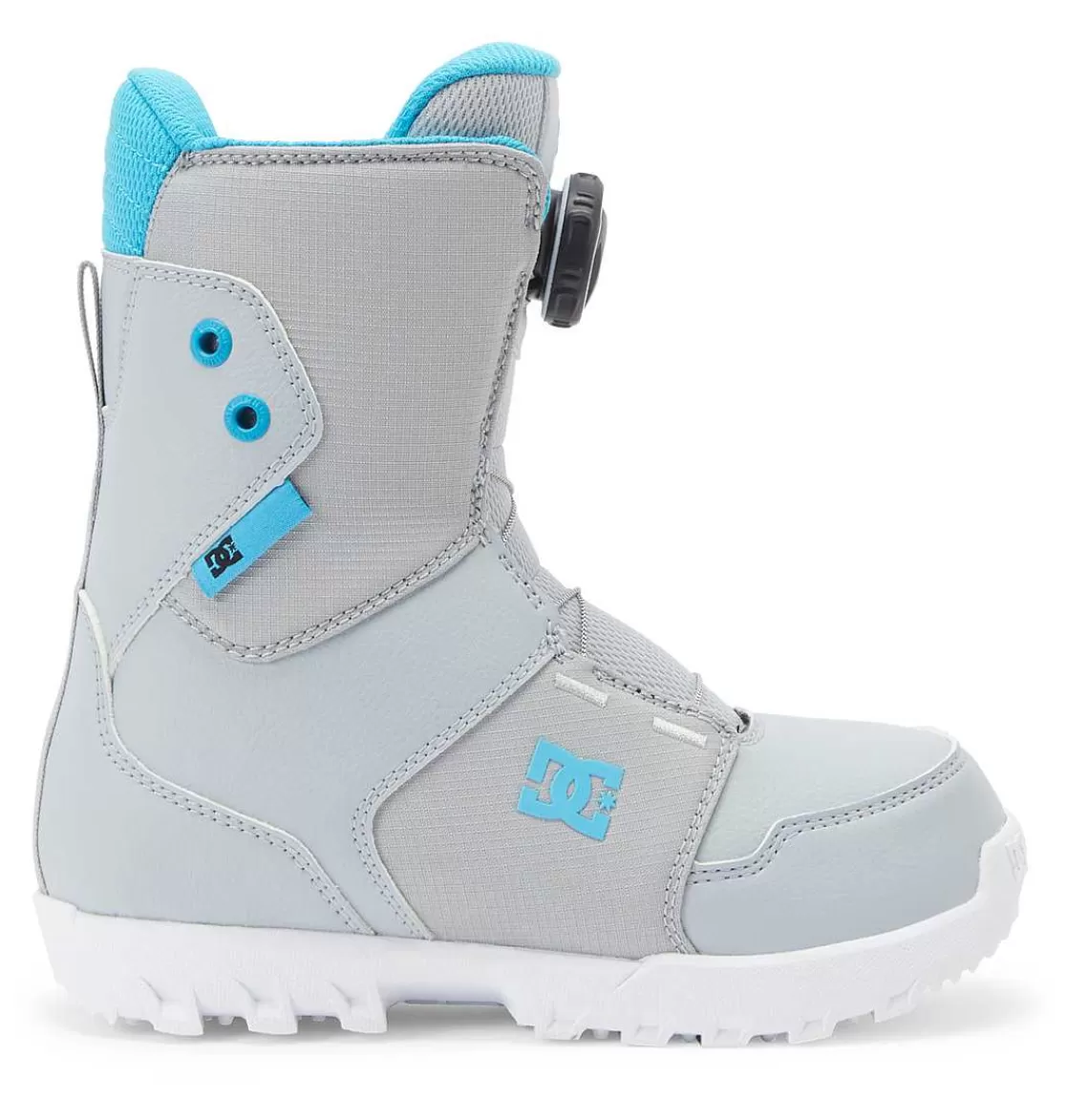 DC Shoes Boy'S Kids' Scout Boa® Snowboard Boots Grey/Blue-Kids Snow