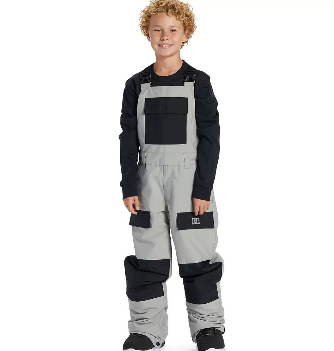 DC Shoes Boy'S Roadblock Technical Snow Bib Pants Black-Kids Snow