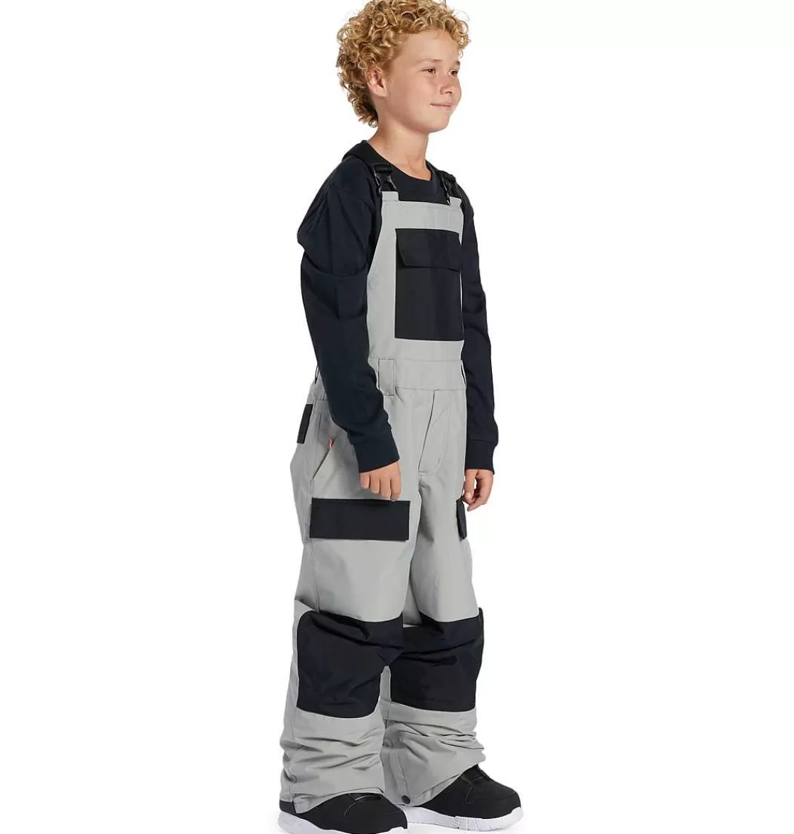 DC Shoes Boy'S Roadblock Technical Snow Bib Pants Wild Dove-Kids Snow