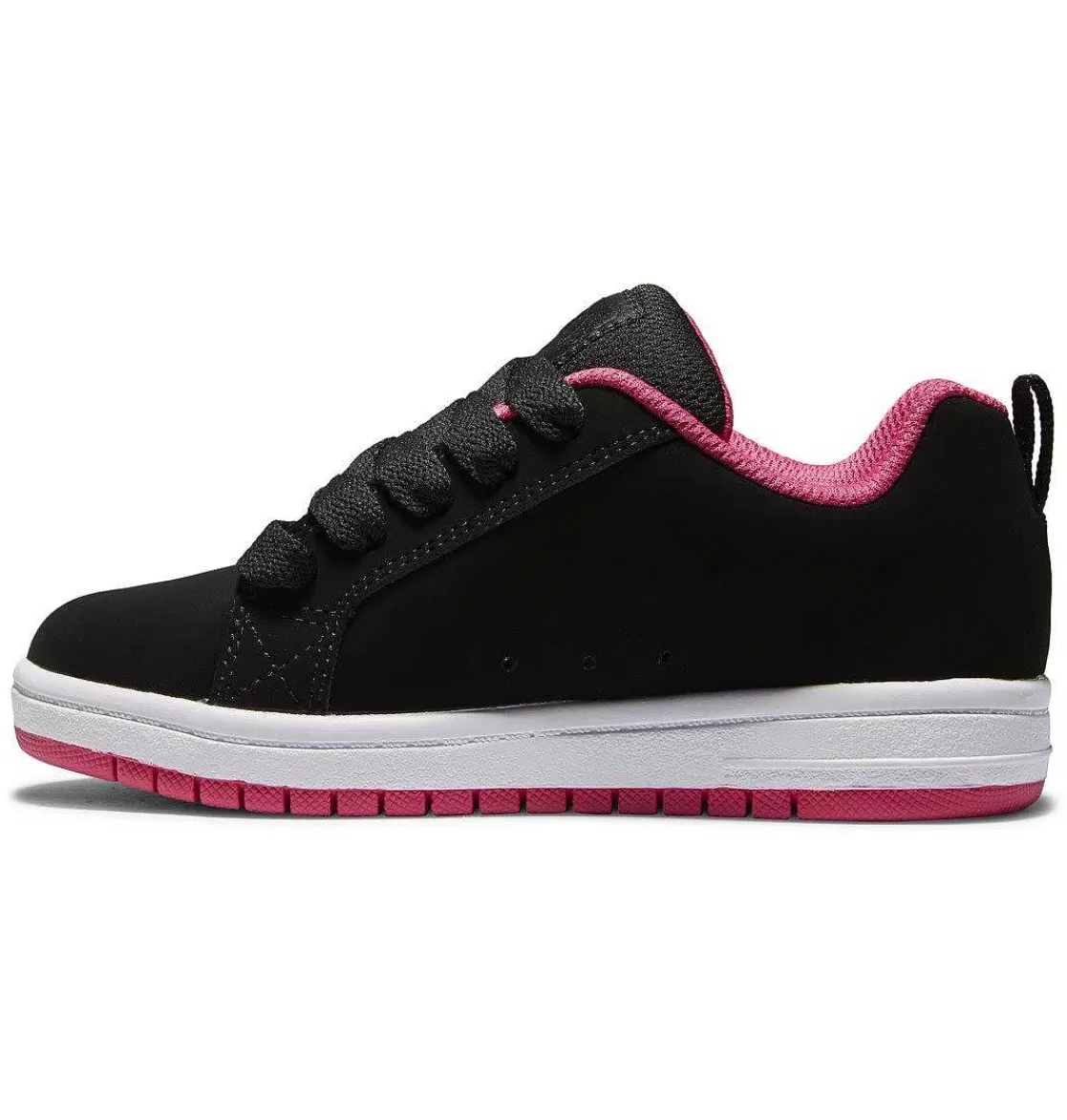 DC Shoes Kid'S Court Graffik Shoes Black/Pink Stencil-Kids Sneakers