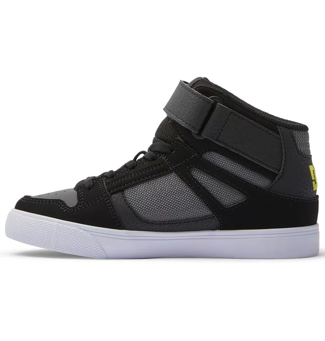 DC Shoes Kid'S Pure High Elastic Lace High-Top Shoes Anthracite/Black-Kids Sneakers