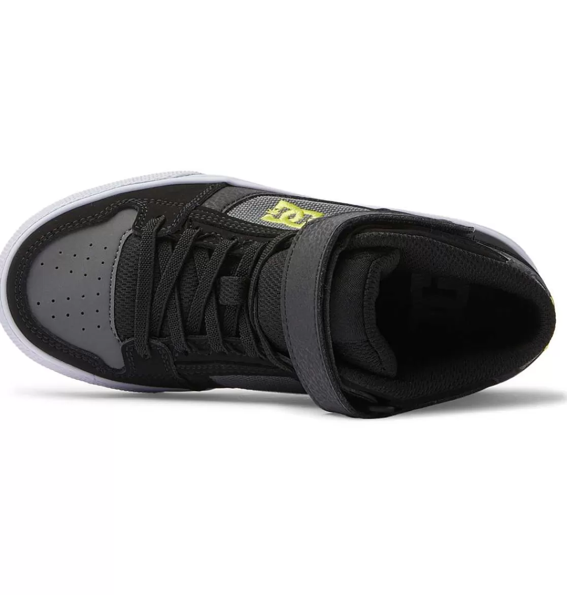 DC Shoes Kid'S Pure High Elastic Lace High-Top Shoes Black/Black/Black-Kids Sneakers