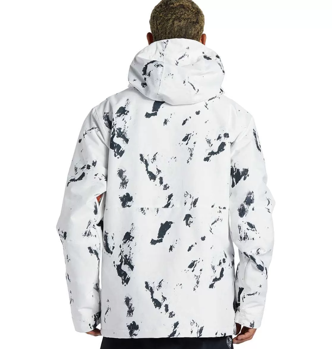 DC Shoes Men'S Basis Print Technical Snow Jacket Black Tree Runs-Men'S Snow