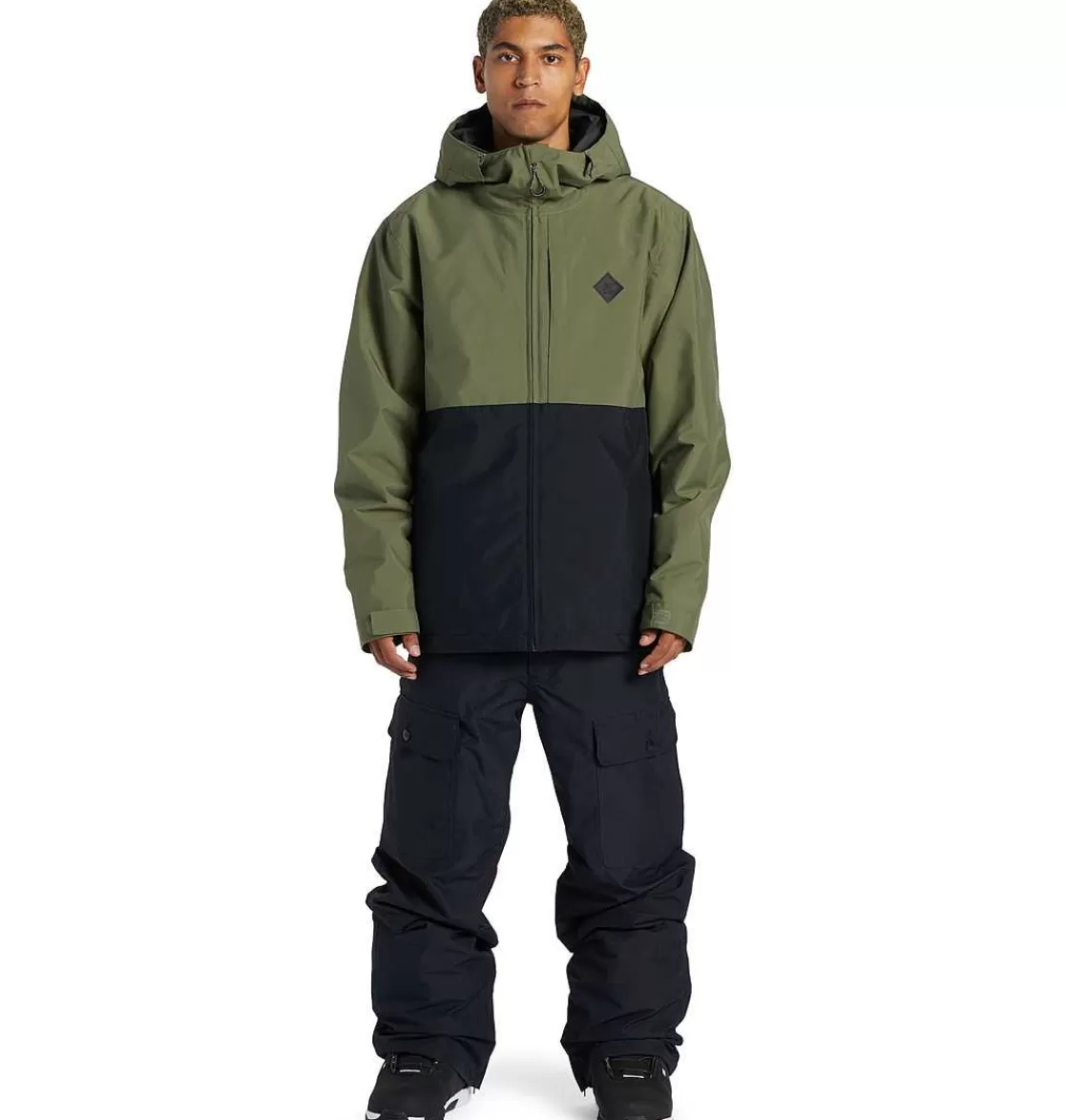 DC Shoes Men'S Basis Technical Snow Jacket Four Leaf Clover-Men'S Snow