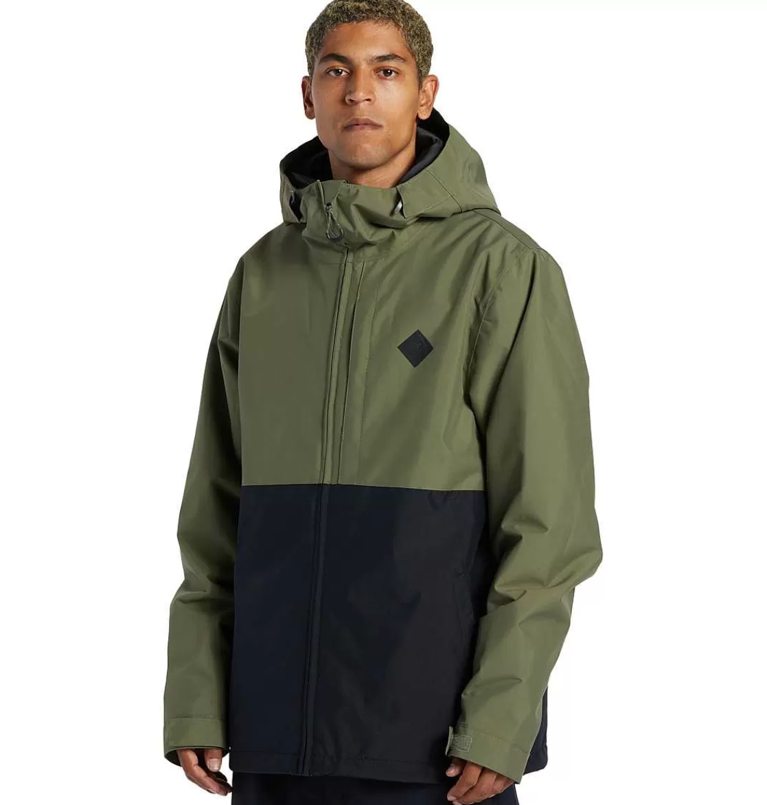 DC Shoes Men'S Basis Technical Snow Jacket Dress Blues-Men'S Snow