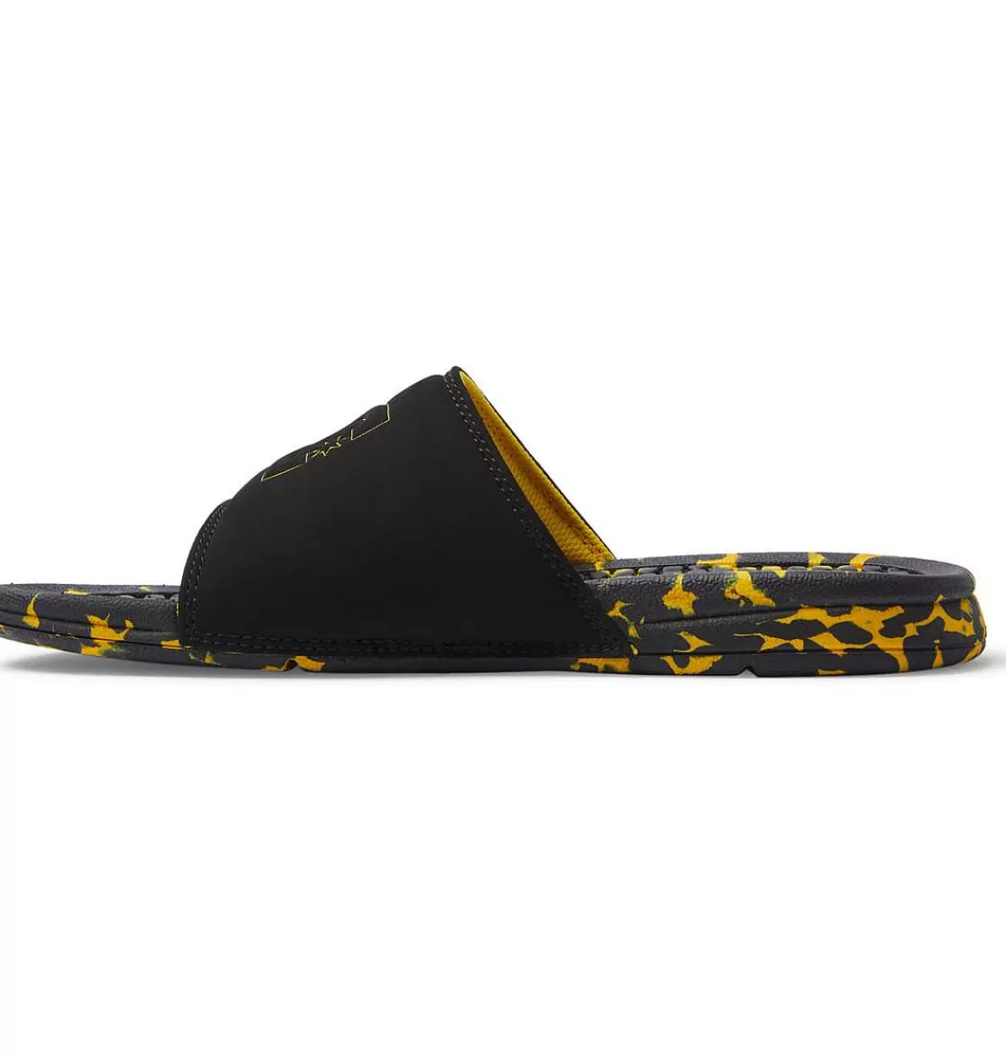 DC Shoes Men'S Bolsa Slides Black/Yellow-Men Slides