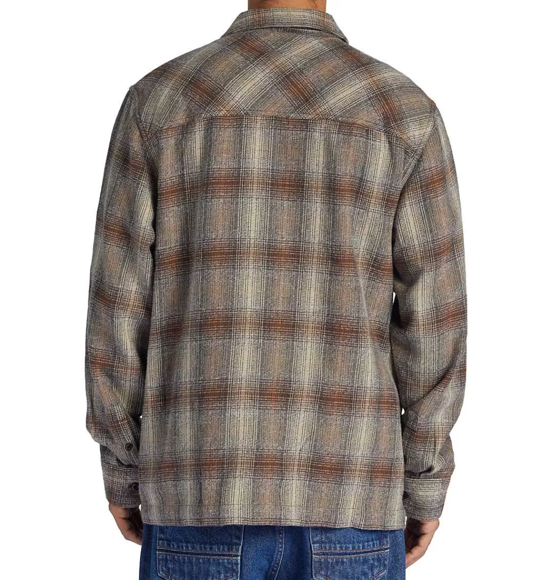 DC Shoes Men'S Canyon Long Sleeve Shirt Bison/ Plaza Toupe Plaid-Men Shirts & Flannels