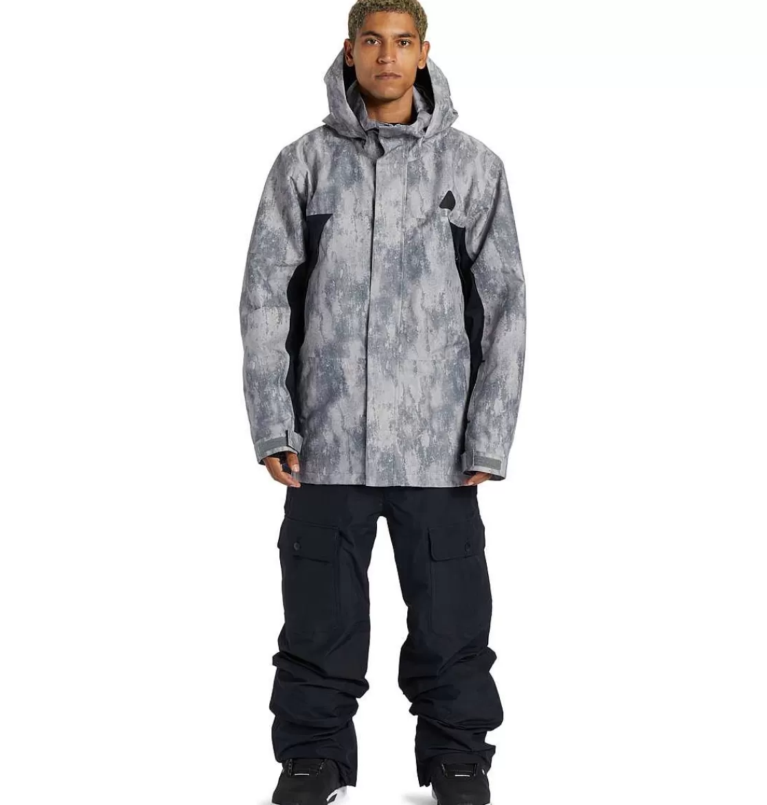 DC Shoes Men'S Command 45K Technical Snow Jacket Grey Stone-Men'S Snow