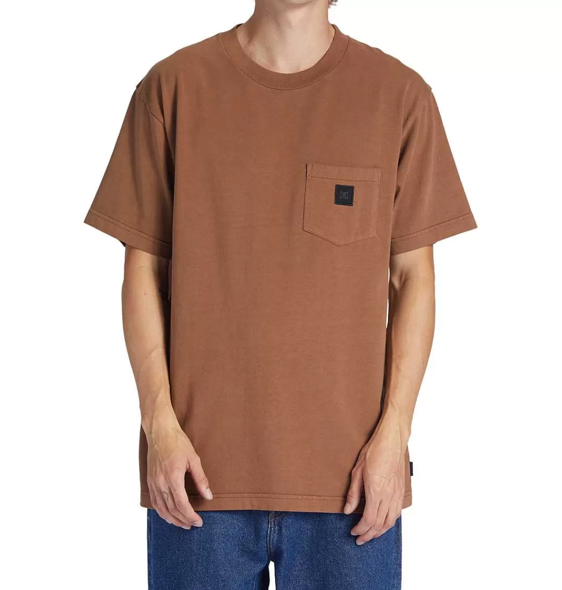 DC Shoes Men'S Dc 1994 Pocket T-Shirt Bison Garment Dye-Men T-Shirts