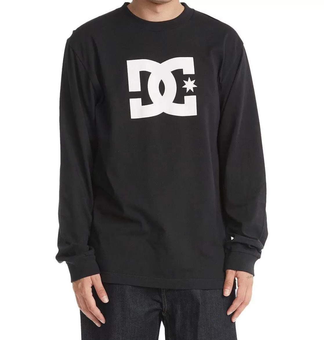 DC Shoes Men'S Dc Star Long Sleeve T-Shirt Black-Men T-Shirts