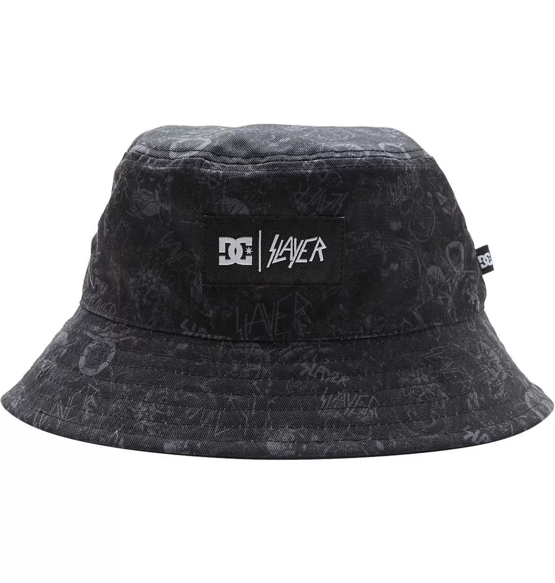 DC Shoes Men'S Dc X Slayer Reversible Bucket Hat Black-Men Hats & Beanies