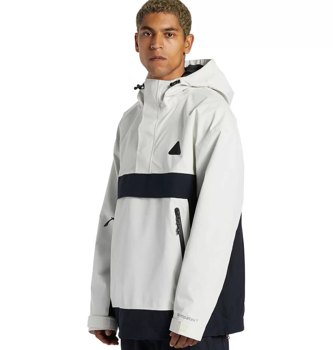 DC Shoes Men'S Echelon 45K Technical Anorak Snow Jacket Silver Birch-Men'S Snow