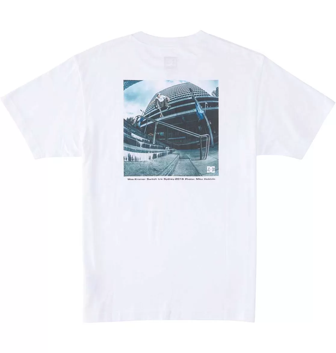 DC Shoes Men'S Heikkila Sw 360 Flip T-Shirt White-Men T-Shirts