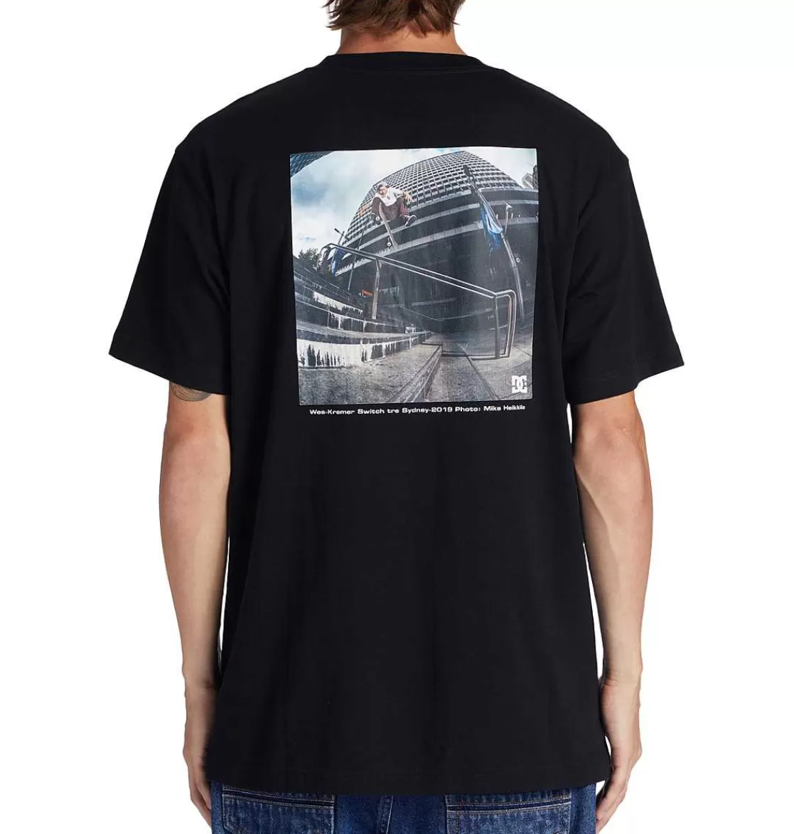 DC Shoes Men'S Heikkila Sw 360 Flip T-Shirt Black-Men T-Shirts