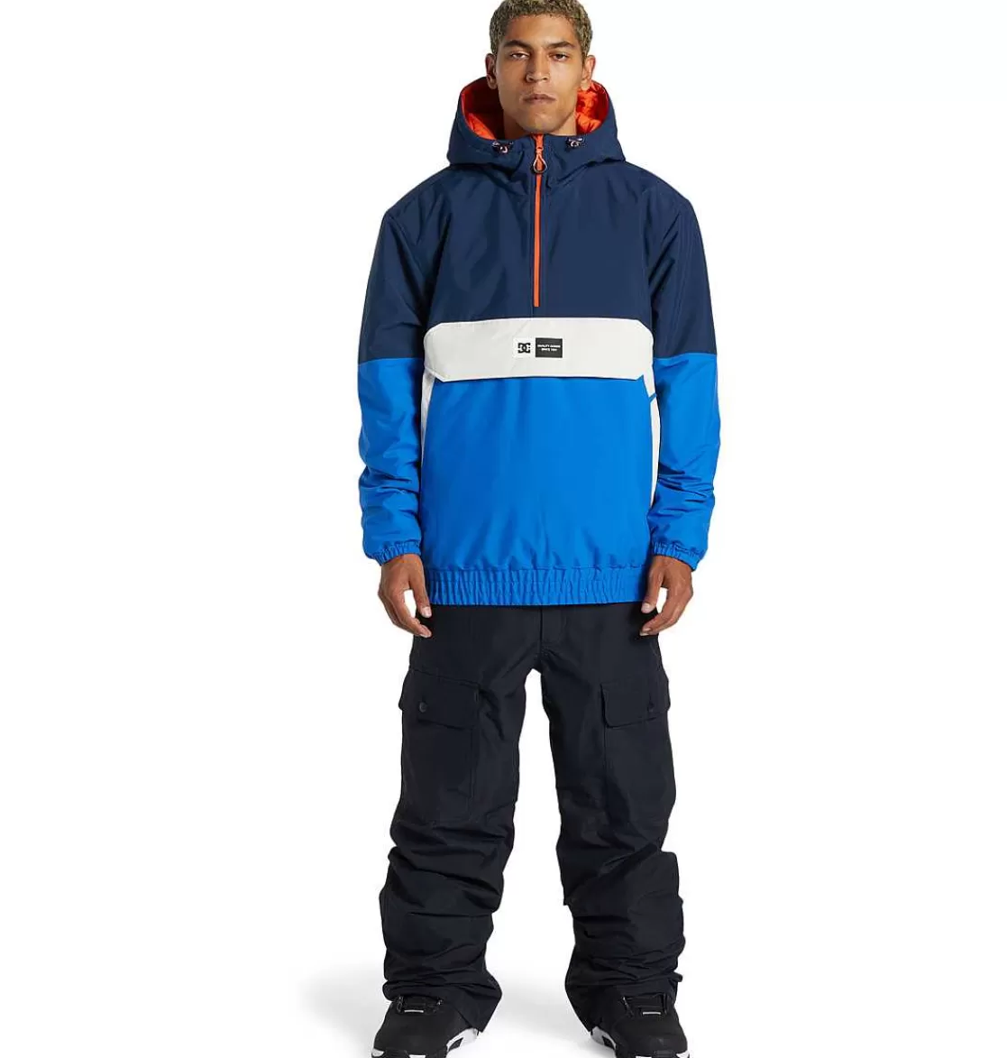 DC Shoes Men'S Nexus Technical Reversible Anorak Snow Jacket Dress Blues-Men'S Snow