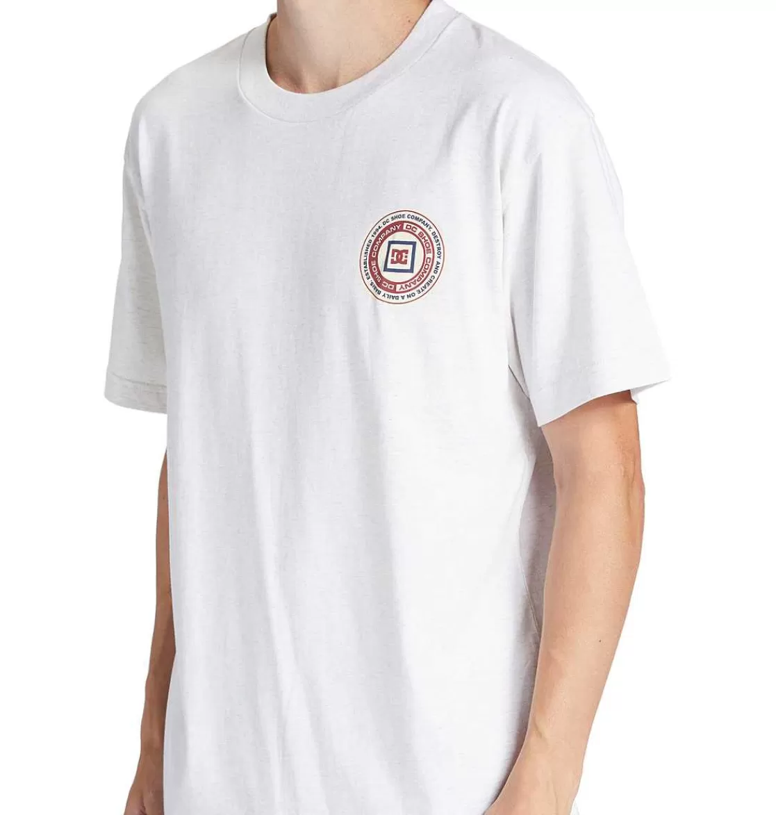 DC Shoes Men'S Old Head T-Shirt Snow Heather-Men T-Shirts