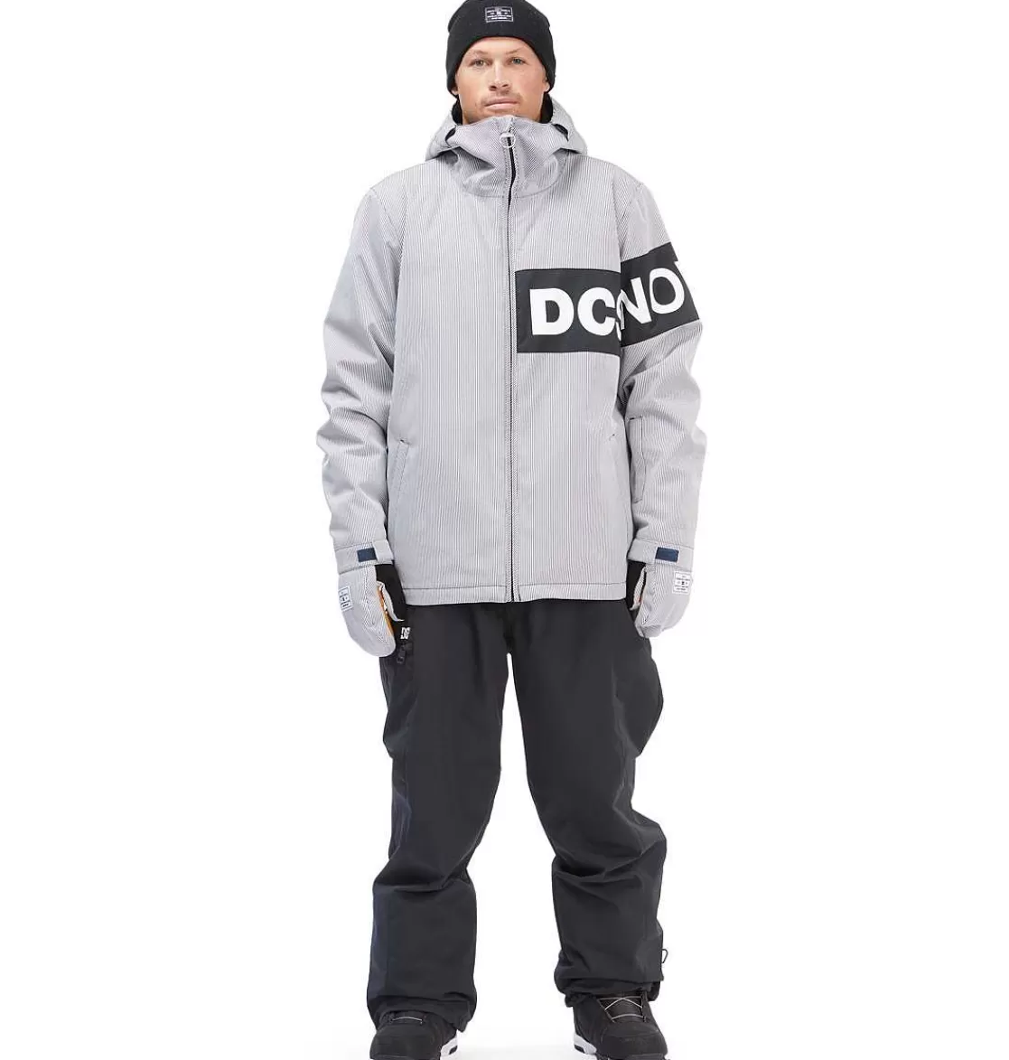 DC Shoes Men'S Propaganda Technical Snow Jacket Hickory Stripe-Men'S Snow