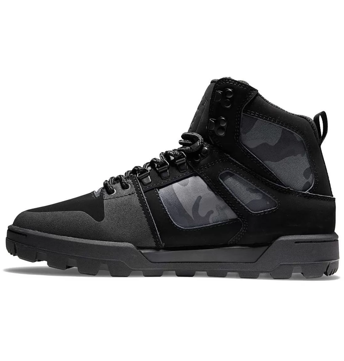 DC Shoes Men'S Pure High-Top Water-Resistant Winter Boots Black/Gum-Men Winter Boots