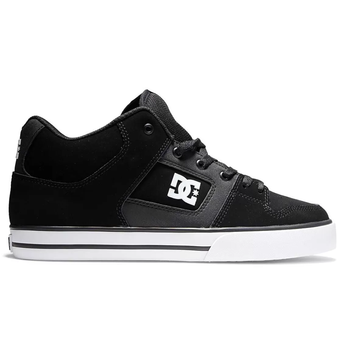 DC Shoes Men'S Pure Mid Mid-Top Shoes Black/White-Men Sneakers