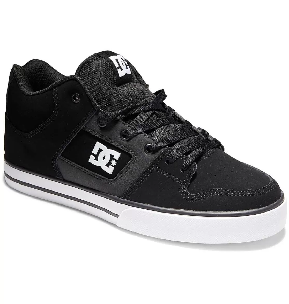 DC Shoes Men'S Pure Mid Mid-Top Shoes Black/Black/Gum-Men Sneakers