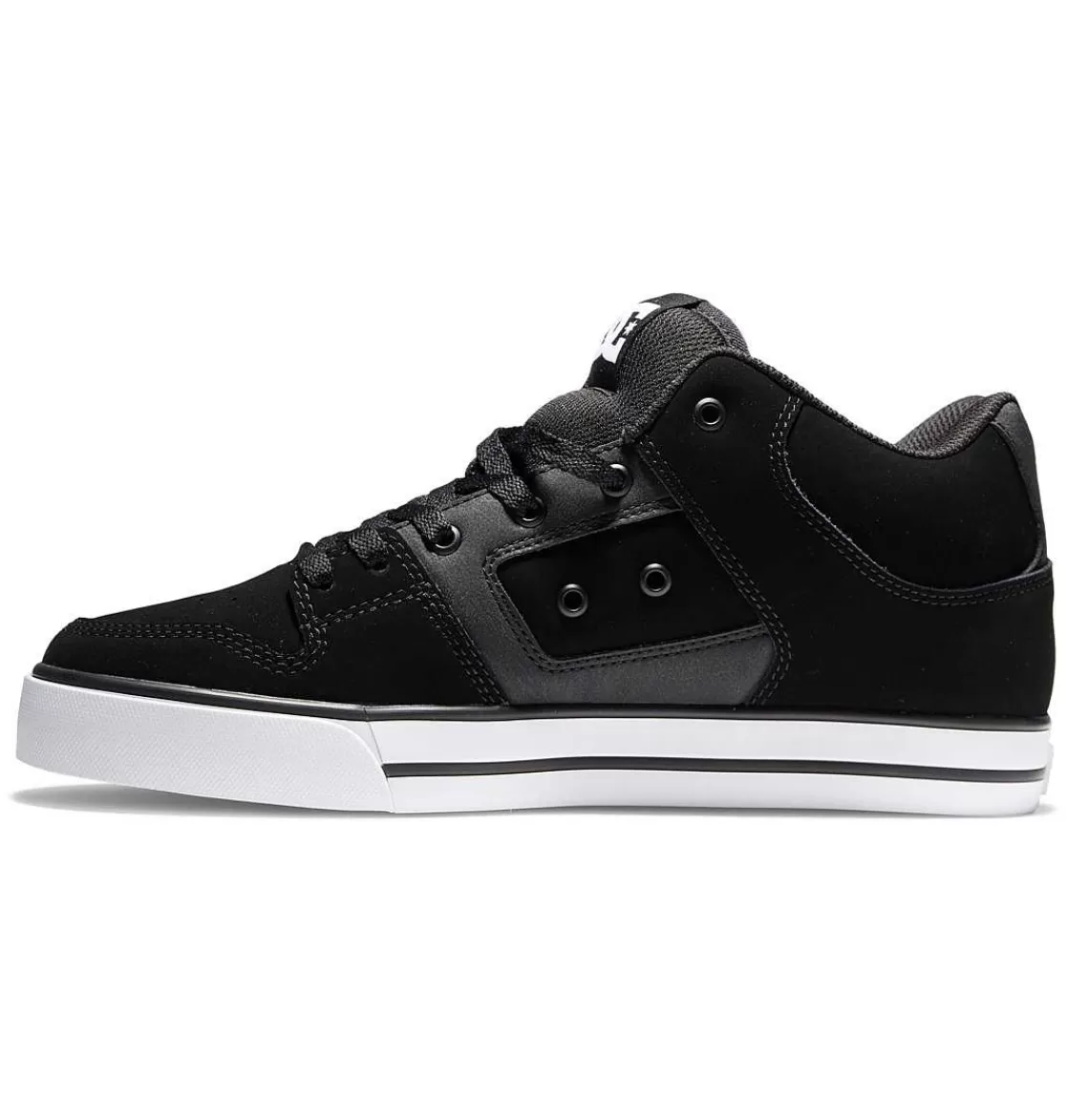 DC Shoes Men'S Pure Mid Mid-Top Shoes Black/Black/Gum-Men Sneakers