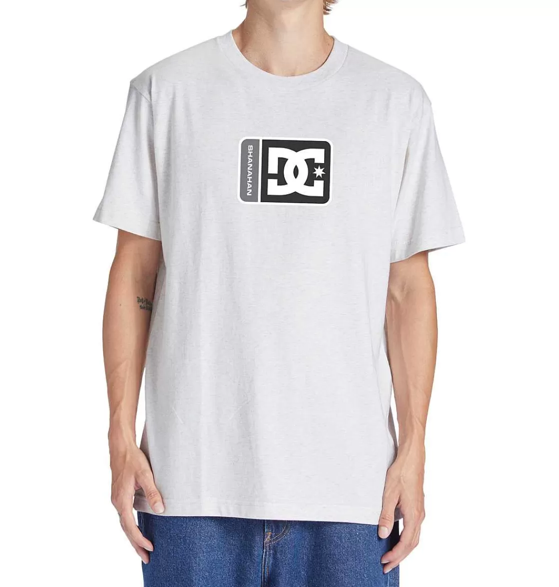 DC Shoes Men'S Shanahan T-Shirt Snow Heather-Men T-Shirts