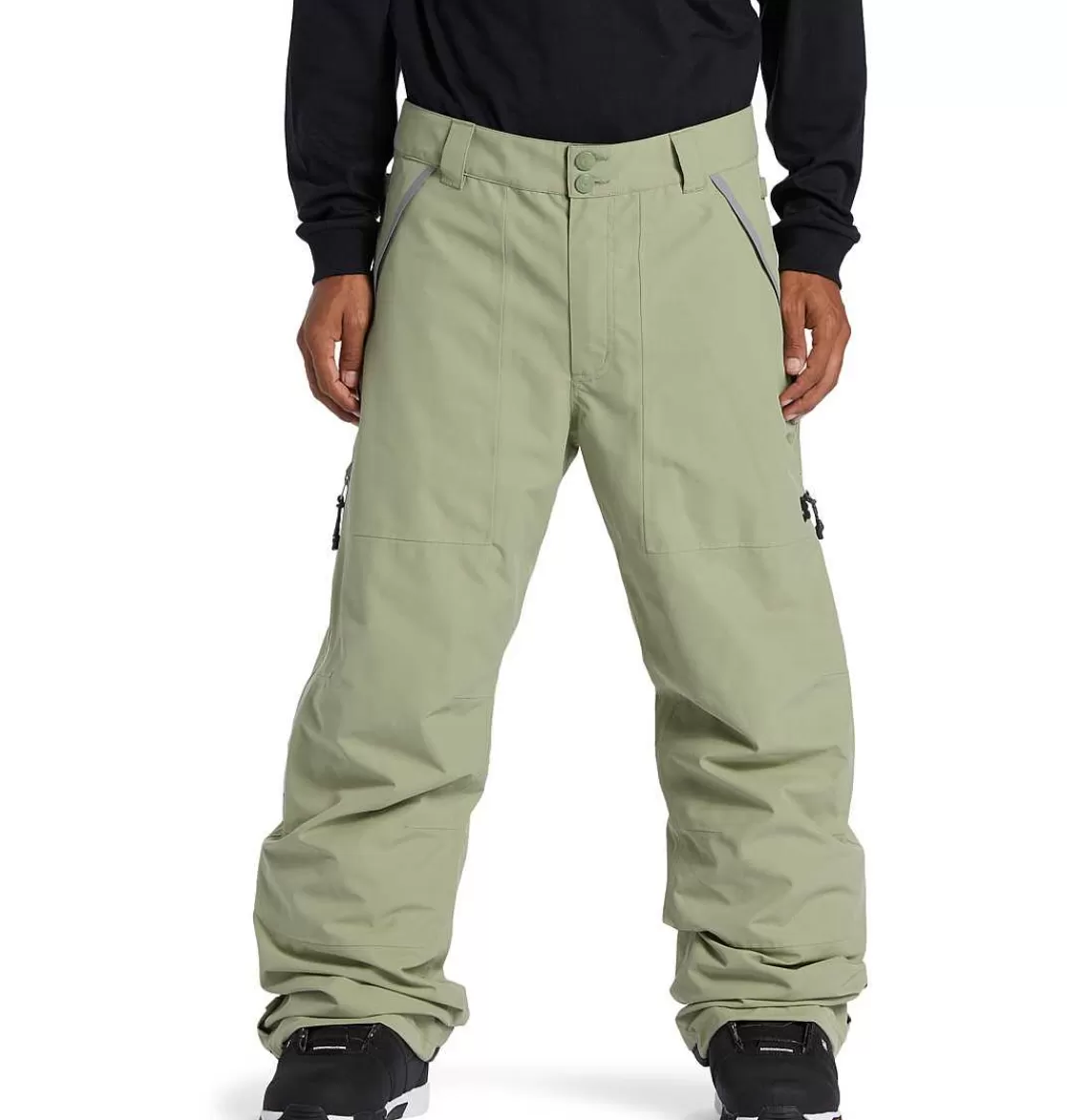 DC Shoes Men'S Squadron 30K Technical Snow Pants Oil Green-Men'S Snow