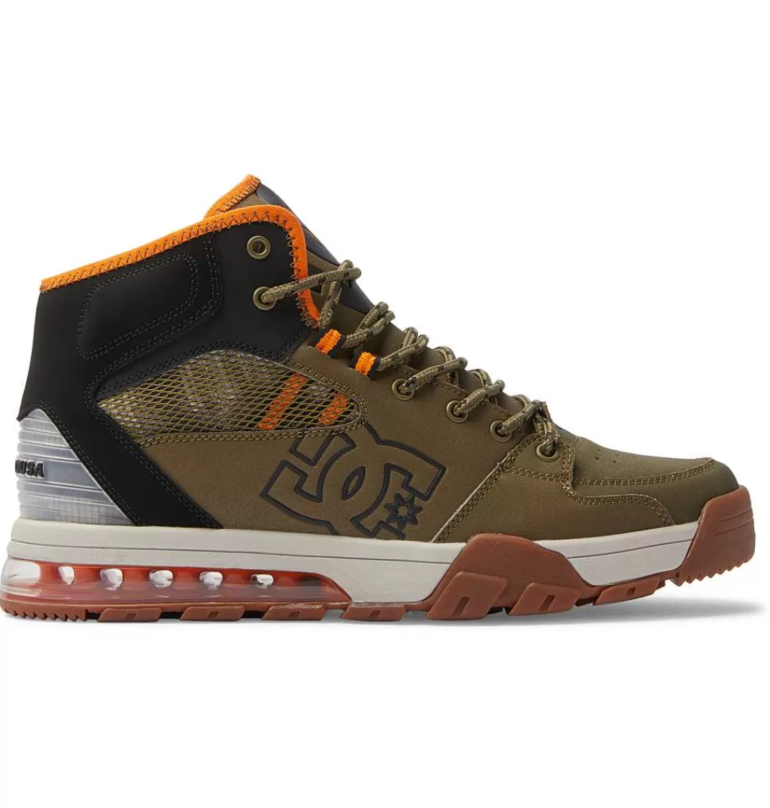 DC Shoes Men'S Versatile Hi High-Top Water-Resistant Winter Boots Olive/Black-Men Winter Boots