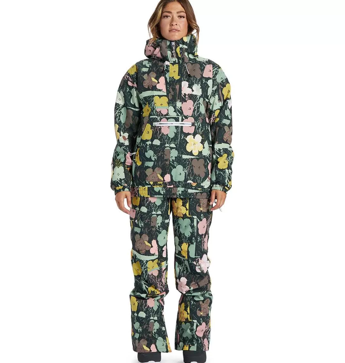 DC Shoes Women'S Andy Warhol X Chalet Anorak In Bloom-Women'S Snow