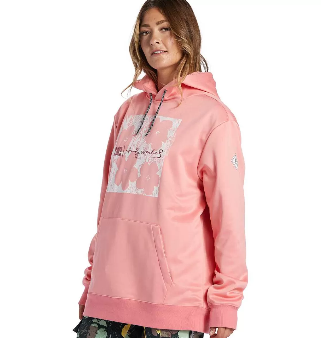 DC Shoes Women'S Andy Warhol X Snowstar Hoodie Shell Pink-Women'S Snow