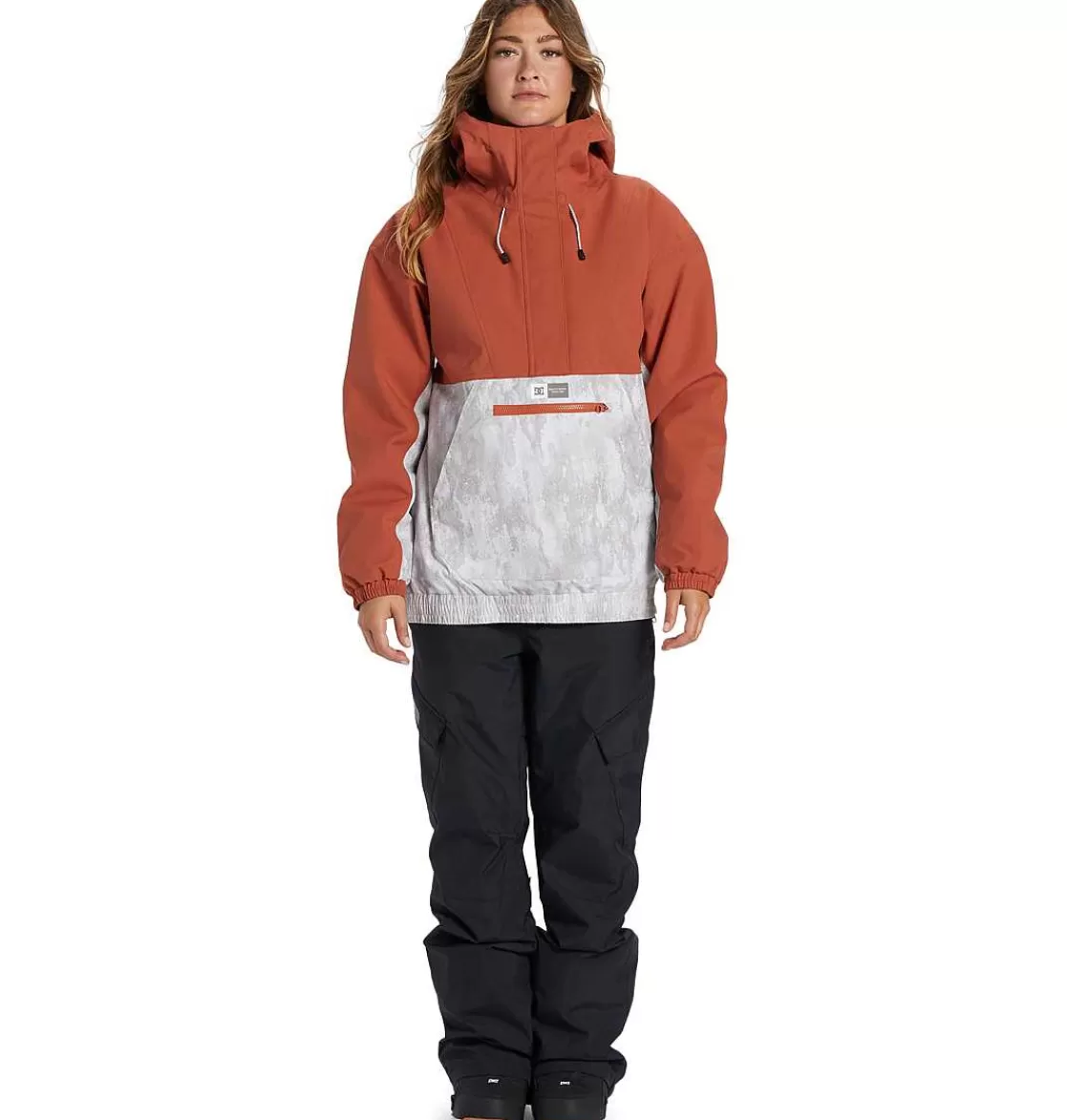 DC Shoes Women'S Chalet Technical Anorak Snow Jacket Repurpose-Women'S Snow