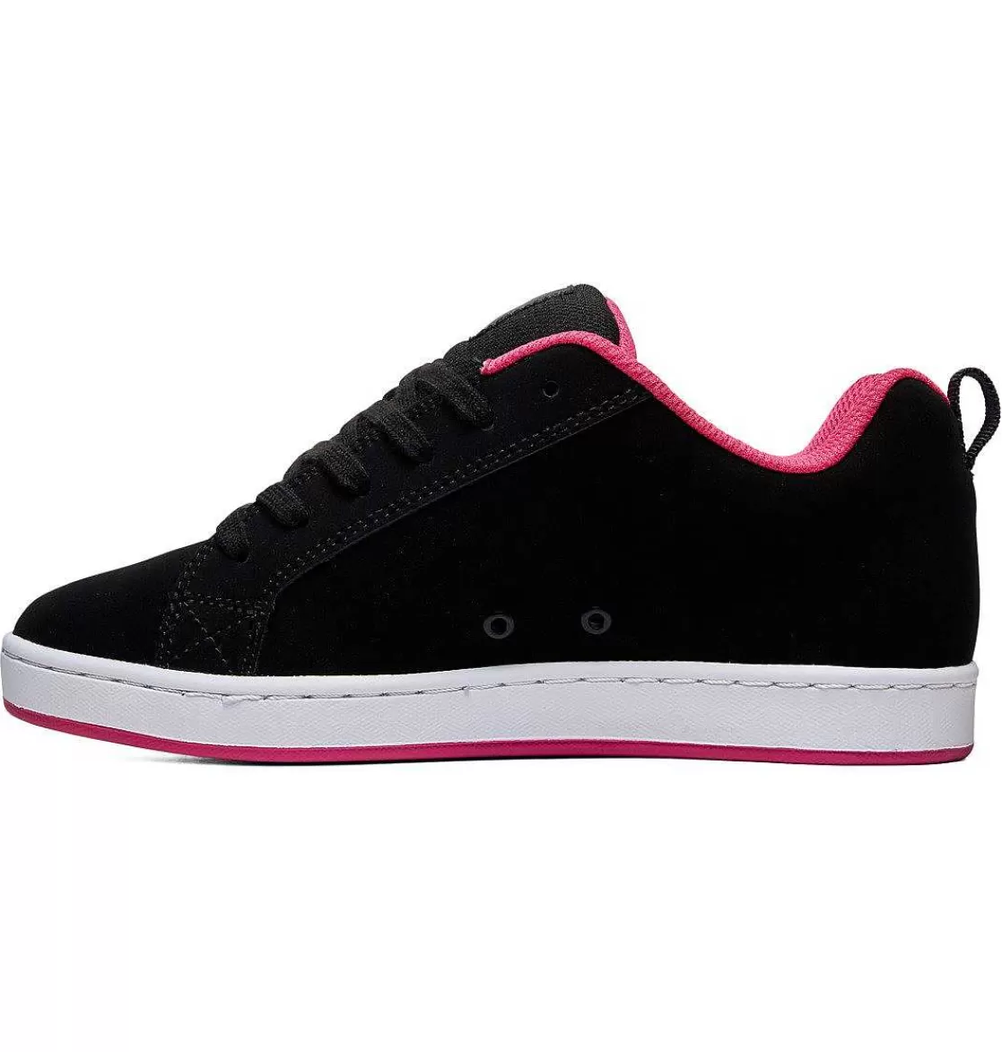 DC Shoes Women'S Court Graffik Shoes Black/Pink Stencil-Women Sneakers