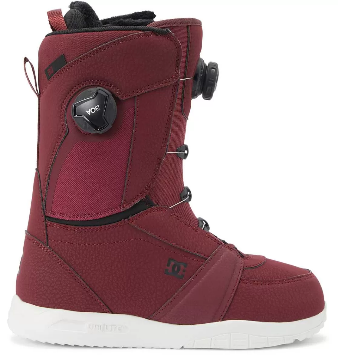 DC Shoes Women'S Lotus Boa® Snowboard Boots Wine/Black-Women'S Snow