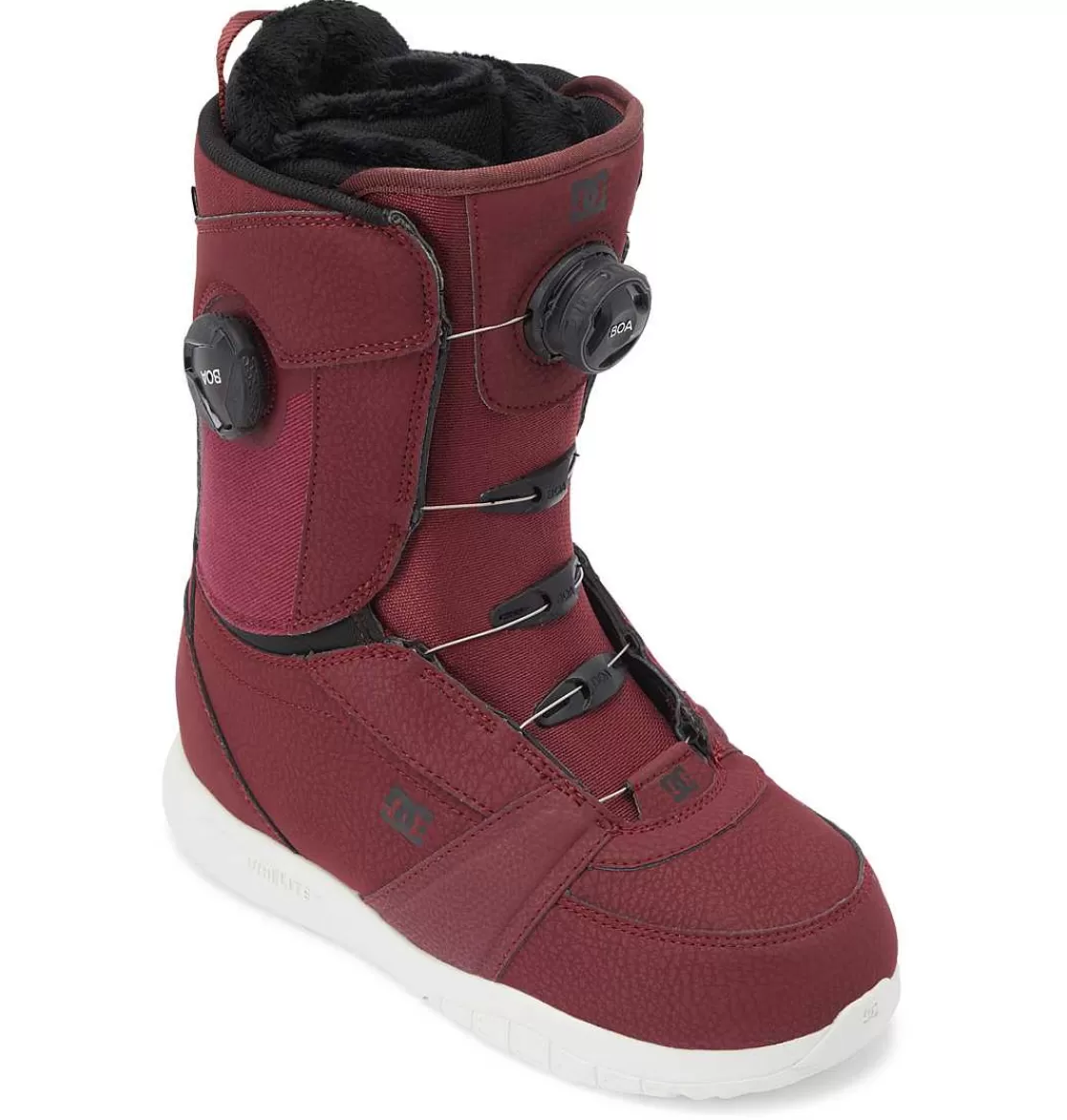 DC Shoes Women'S Lotus Boa® Snowboard Boots Black/White-Women'S Snow