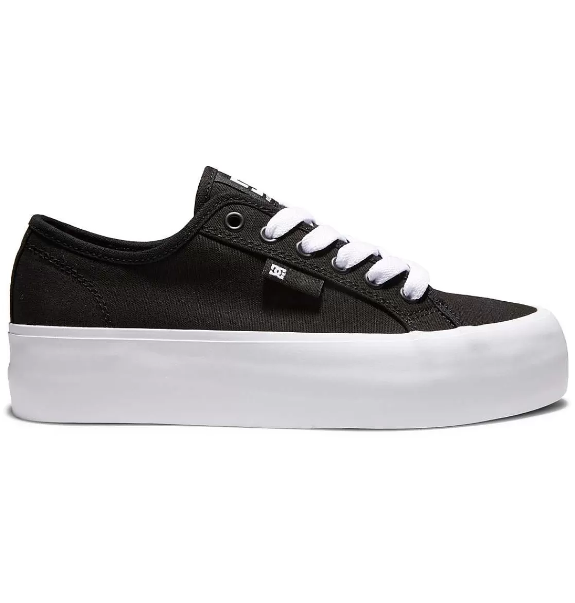 DC Shoes Women'S Manual Platform Shoes Black/White-Women Sneakers