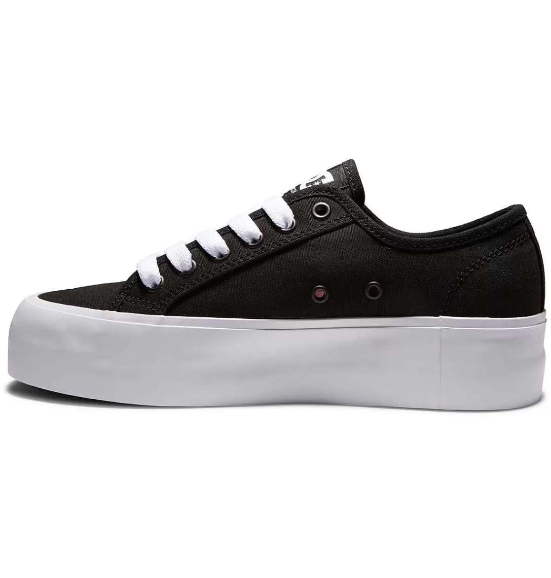 DC Shoes Women'S Manual Platform Shoes Black/White-Women Sneakers