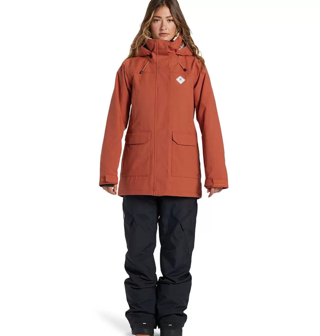 DC Shoes Women'S Phoenix Parka Technical Snow Jacket Auburn-Women'S Snow